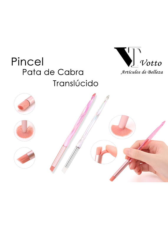 Pincel Pata de Cabra Traslúcido