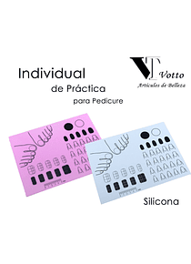 Individual  de silicona de Práctica para Pedicure