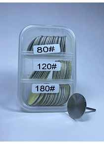 Disco de papel de lija + fresa x100 unds