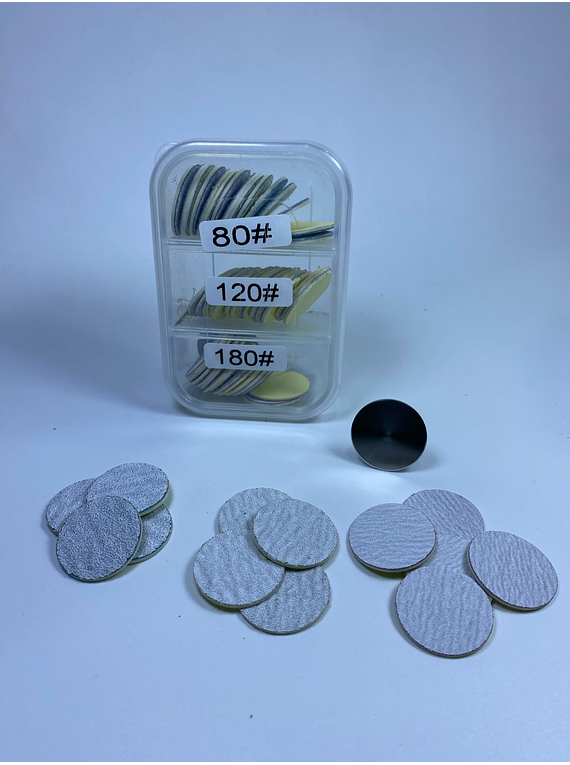 Disco de papel de lija + fresa x100 unds