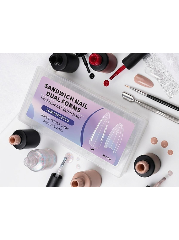 Dual form Sandwich Long stiletto