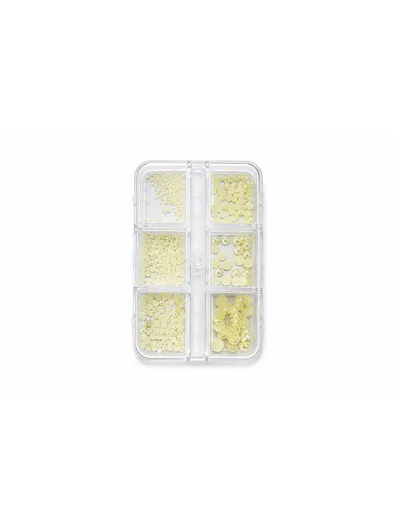 Set De Perlas Planas x6