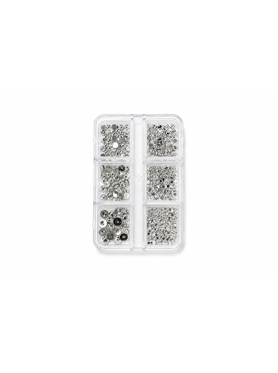 Set De Perlas Planas x6