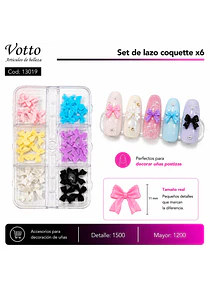 Set De Lazos coquette X6