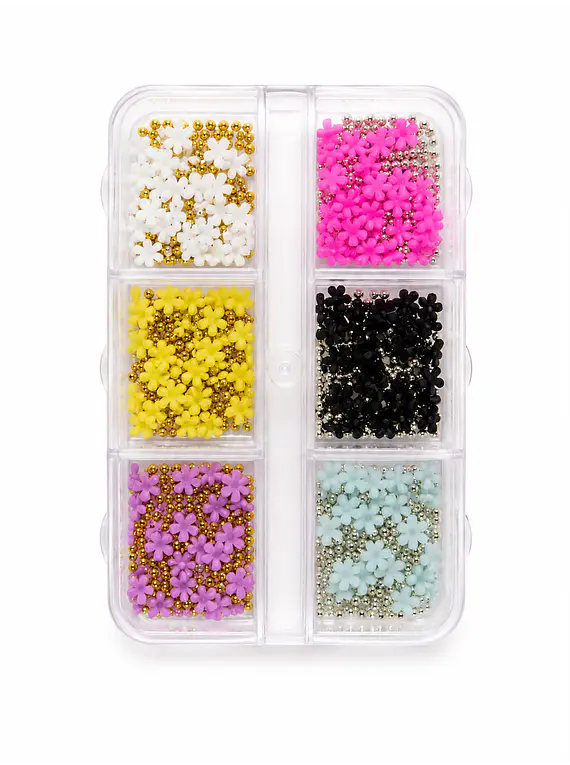 Set de flores 3D x6