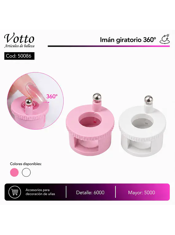 Imán giratorio 360°