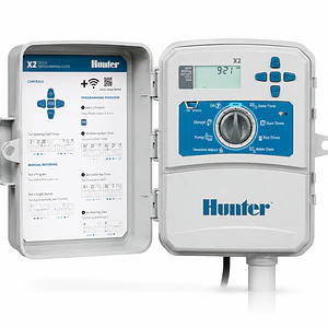 Kit Riego Automático 4 Zonas Hunter X2-401E + 4 Electroválvulas PGV