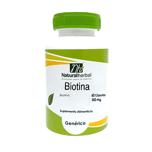 Biotina - 60 capsulas - 500 mg