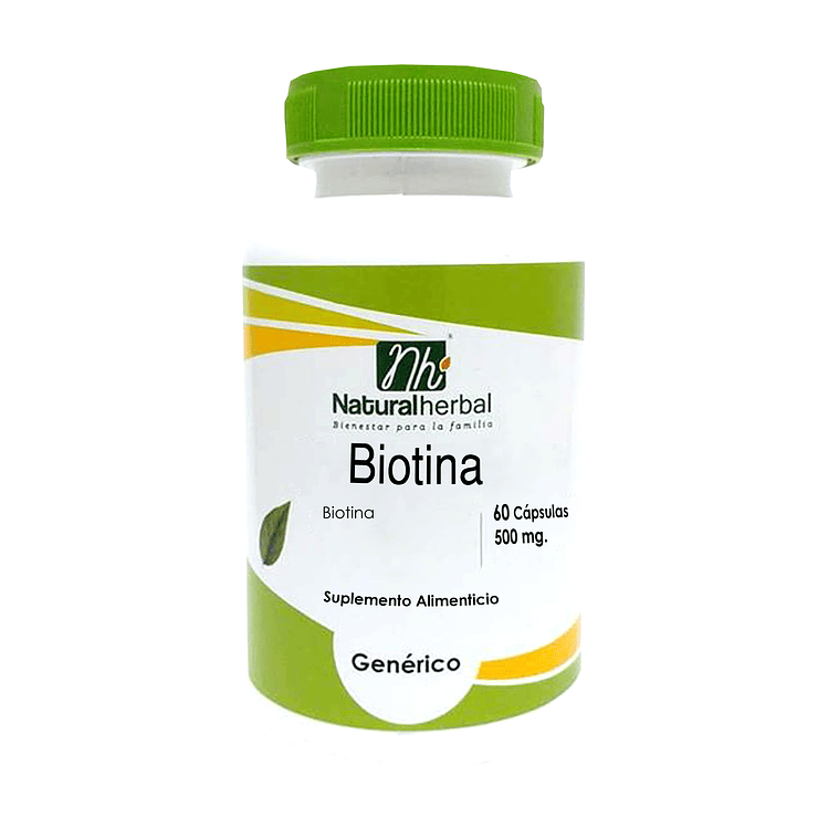 Biotina - 60 capsulas - 500 mg 1