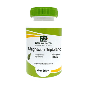 Magnesio + Triptofano - 90 Capsulas - 500 mg