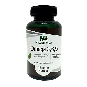 Omega 3,6,9 - 60 Capsulas - 1000 mg