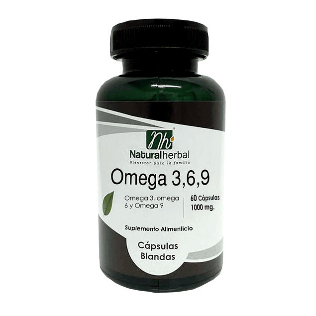 Omega 3,6,9 - 60 Capsulas - 1000 mg