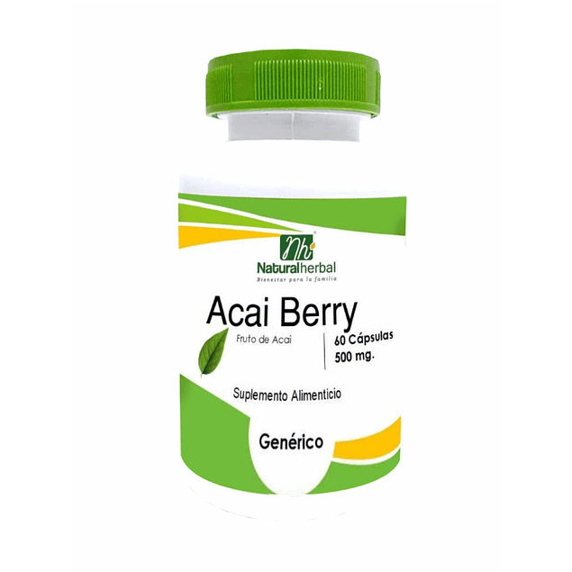 Acai Berry - 500 mg x 60 capsulas