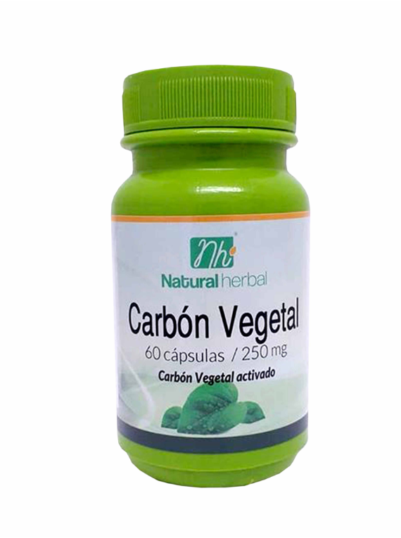 Carbón Vegetal - 60 Cápsulas 250 mg.