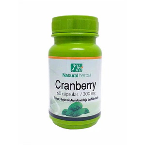 Cramberry (Arándanos Rojos) 60 capsulas 300mg.