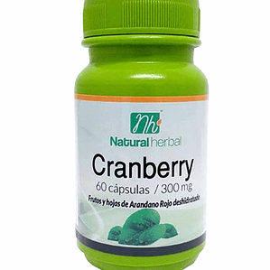 Cramberry (Arándanos Rojos) 60 capsulas 300mg.