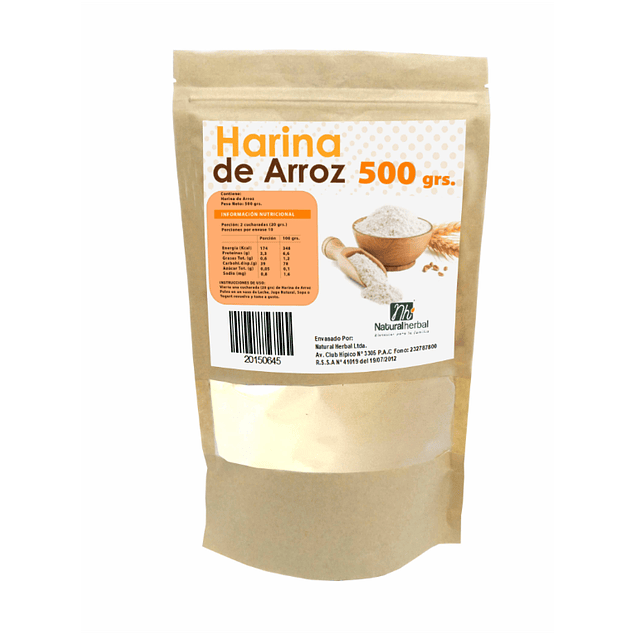 Harina de Arroz - 500 gr.  