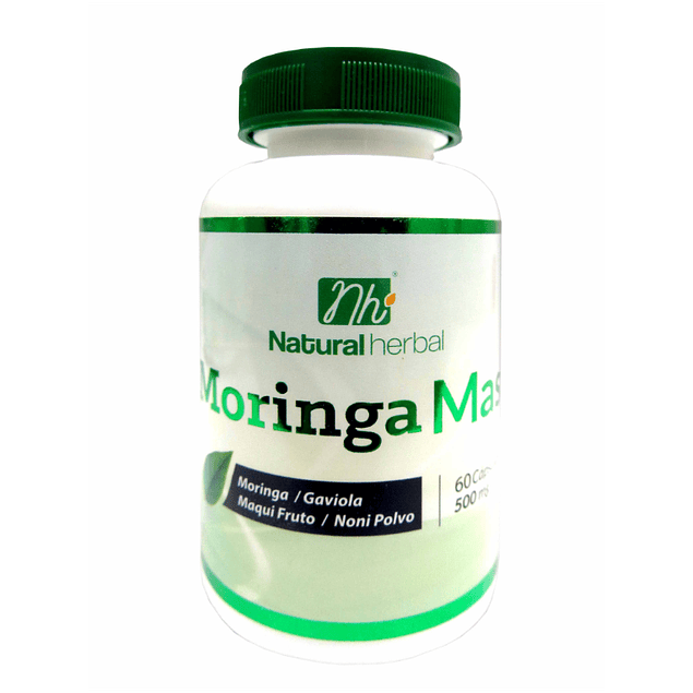 MoringaMass - 60 Cápsulas 500 mg.