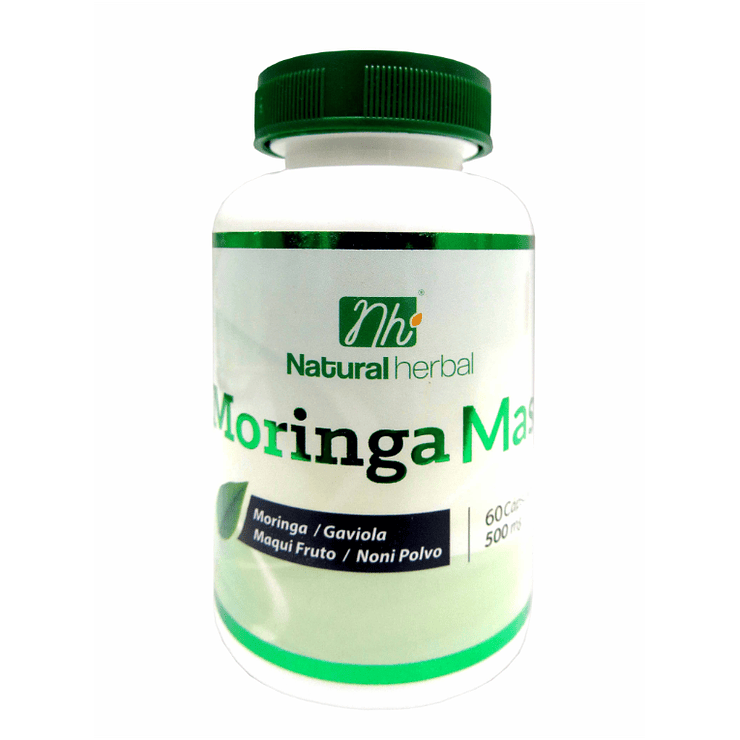 MoringaMass - 60 Cápsulas 500 mg. 1