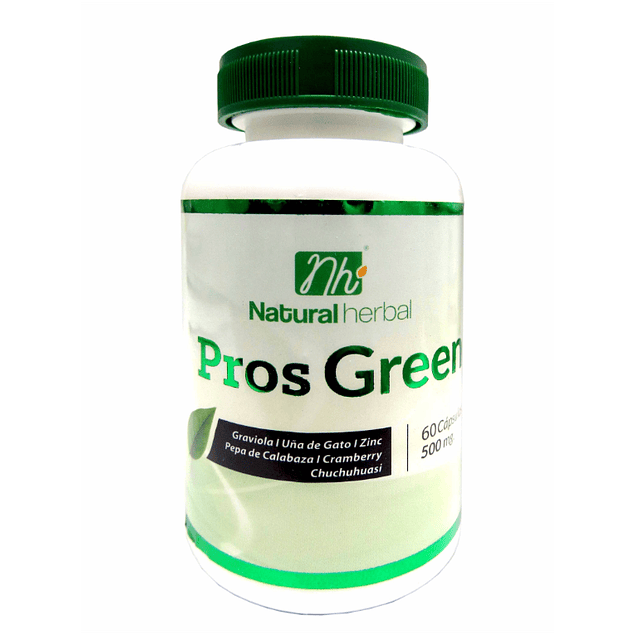 Prosgreen - 60 Cápsulas 500 mg.