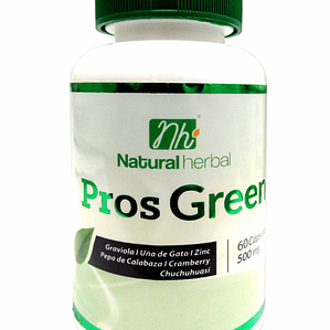 Prosgreen - 60 Cápsulas 500 mg.