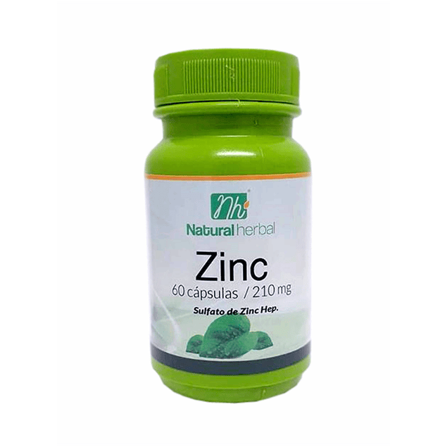 Zinc - 60 Cápsulas 210 mg.