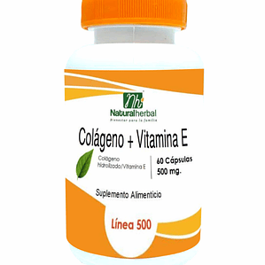 Colágeno + Vitamina E | 500mg x 60 caps