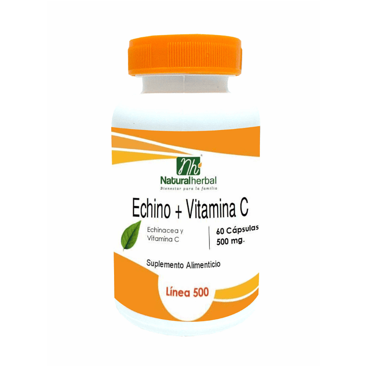 Echino + vitamina C - 500mg x 60 caps 1