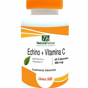Echino + vitamina C - 500mg x 60 caps