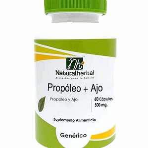 Propoleo + ajo - 500 mg x 60 caps