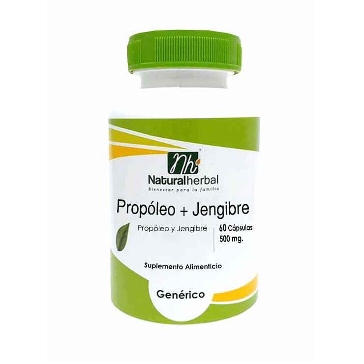 Propoleo + jengibre - 500mg x 60 caps 1