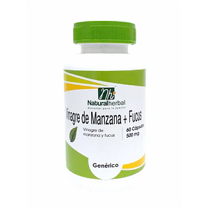 Vinagre de manzana + fucus - 500mg x 60 caps 