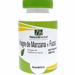 Vinagre de manzana + fucus - 500mg x 60 caps 