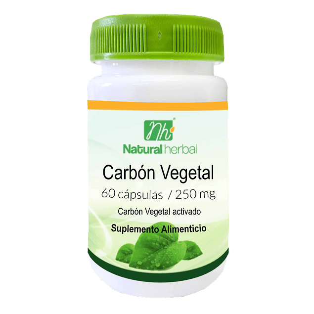 Carbón Vegetal - 60 Cápsulas 250 mg.