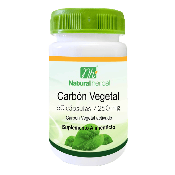 Carbón Vegetal - 60 Cápsulas 250 mg. 1