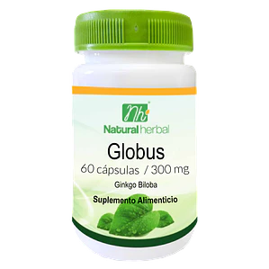 Globus (Ginkgo Biloba) - 60 Cápsulas 300 mg.