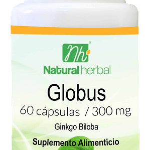 Globus (Ginkgo Biloba) - 60 Cápsulas 300 mg.