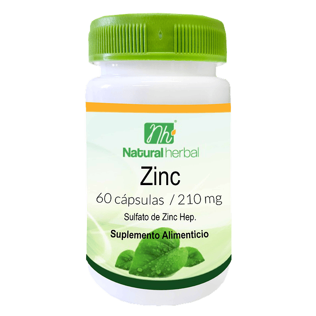 Zinc - 60 Cápsulas 210 mg.