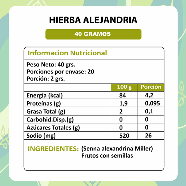 Alejandría - 40 gr. 