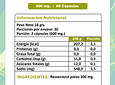 Resveratrol 300 mg x 60 capsulas
