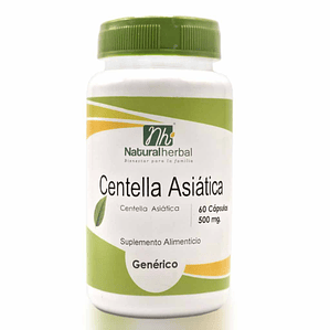 Centella Asiática - 60 Cápsulas 500 mg.