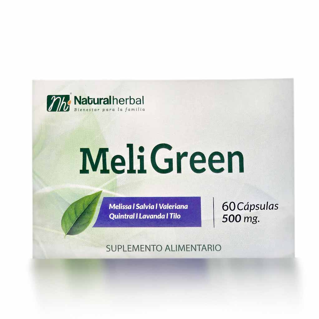 Meligreen - 60 Cápsulas 500 mg. 1