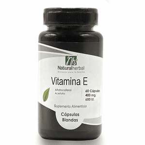 Vitamina E - 60 Cápsulas 400 mg - 600 UI