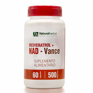 Resveratrol + NAD- Vance 500 mg x 60 capsulas