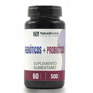 Probioticos + Prebioticos 60 capsulas