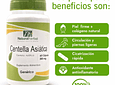 Centella Asiática - 60 Cápsulas 500 mg.