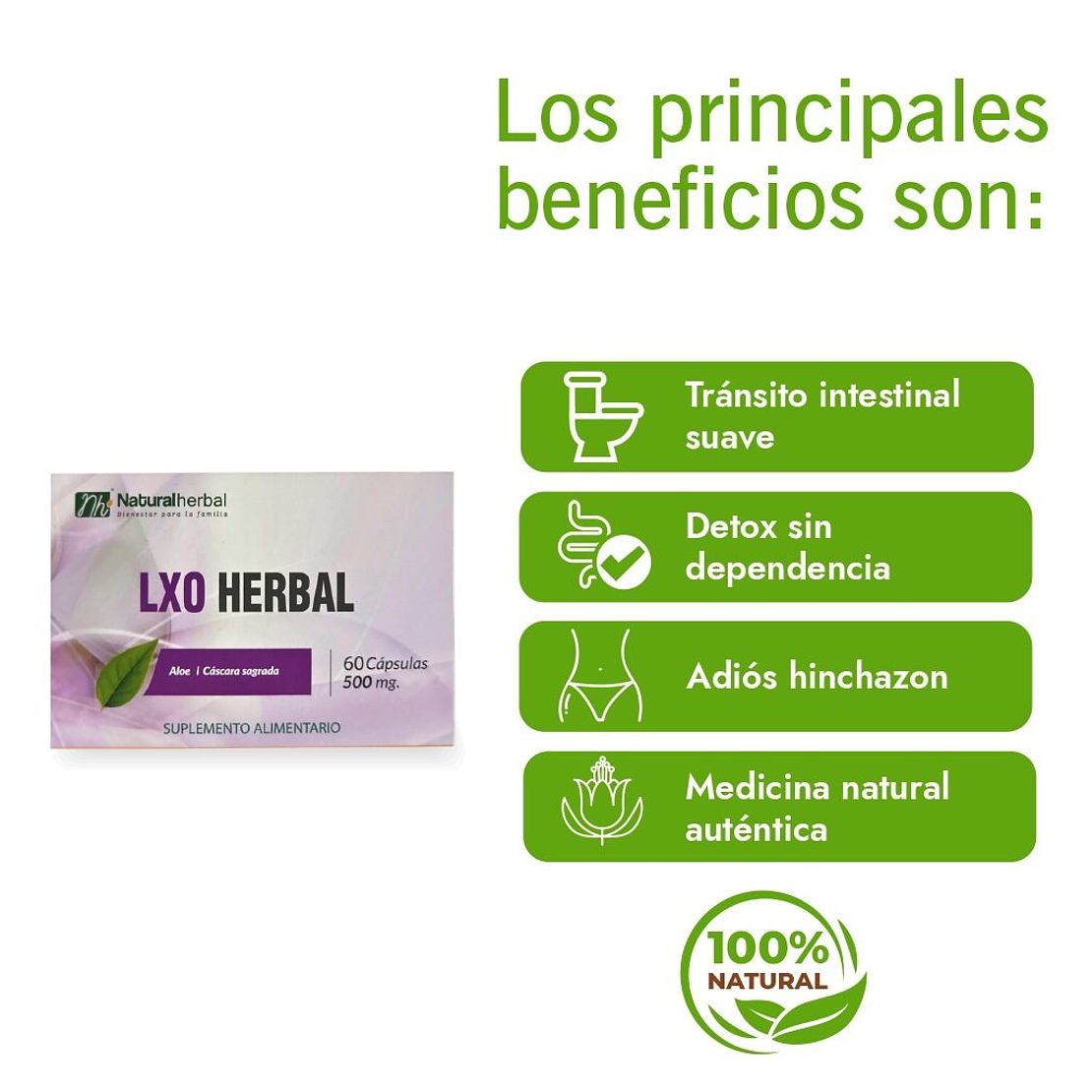 Lxo Herbal - 60 Cápsulas 500 mg. 5