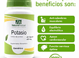 Potasio (Citrato de Potasio) - 60 Cápsulas 600 mg.
