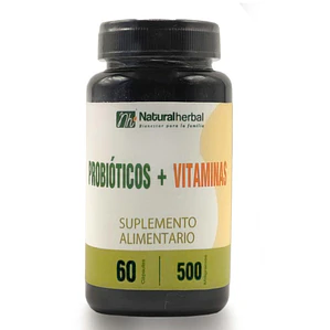 Probioticos + Vitaminas 60 capsulas