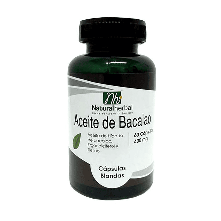 Aceite Bacalao - 60 Cápsulas 400 mg. 1